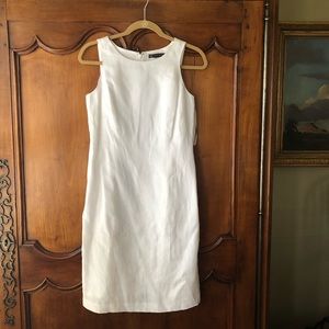 Brooks Brothers white linen dress